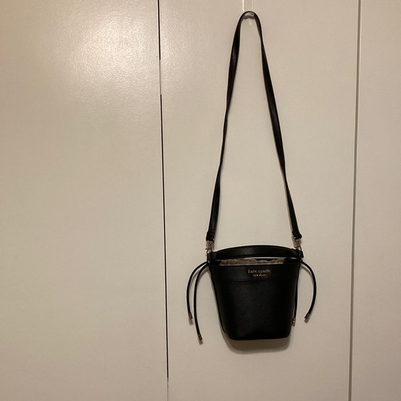 Kate Spade Cameron Small Bucket Bag Black/Silver - Picture 3 of 15